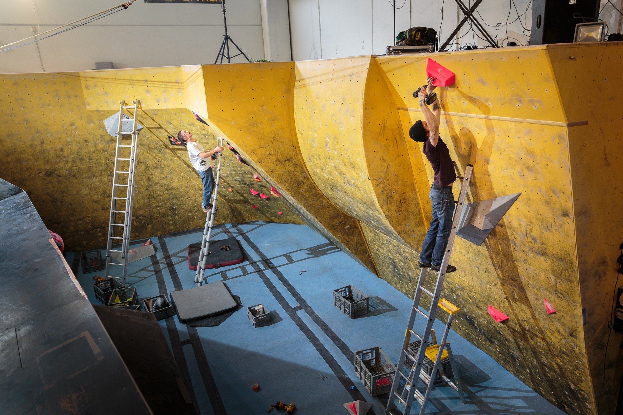 Kitka climbing Boulder cup routesetting